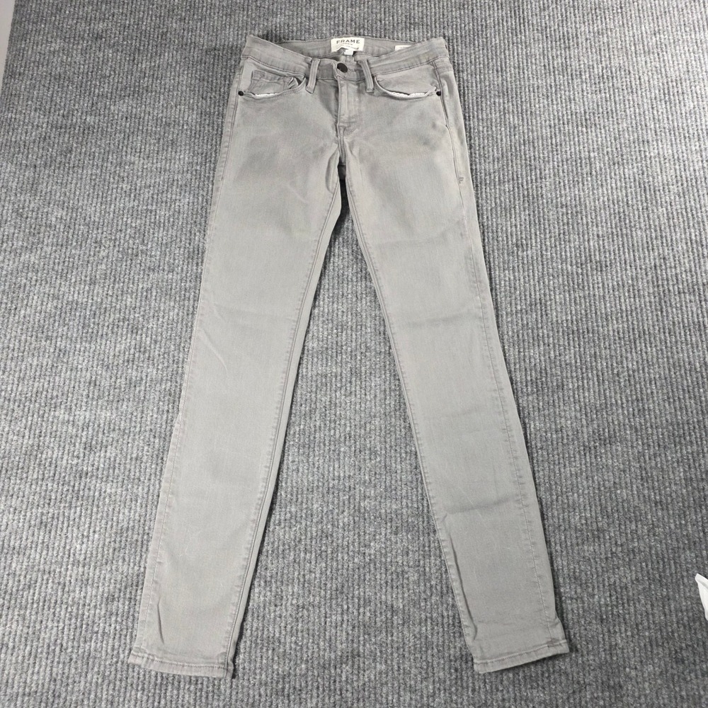 Frame Denim Le Skinny de Jeanne Grey Skinny Jeans Size 25 Womens